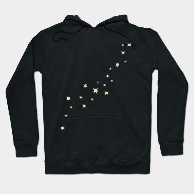 Pixie Dust - Sprinkled Stars - Magical Particles Hoodie by DeWinnes